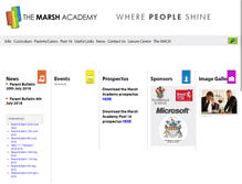 Tablet Screenshot of marshacademy.org.uk